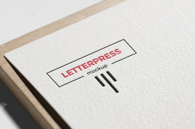 طرح لوگوی letterpress