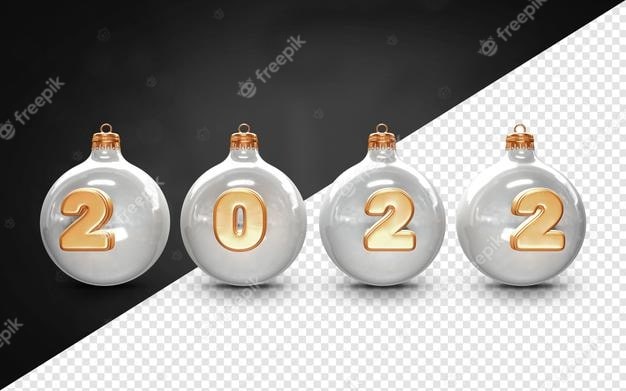 توپ های تزئینی کریسمس سفید تبریک سال نو 2022 لایه باز